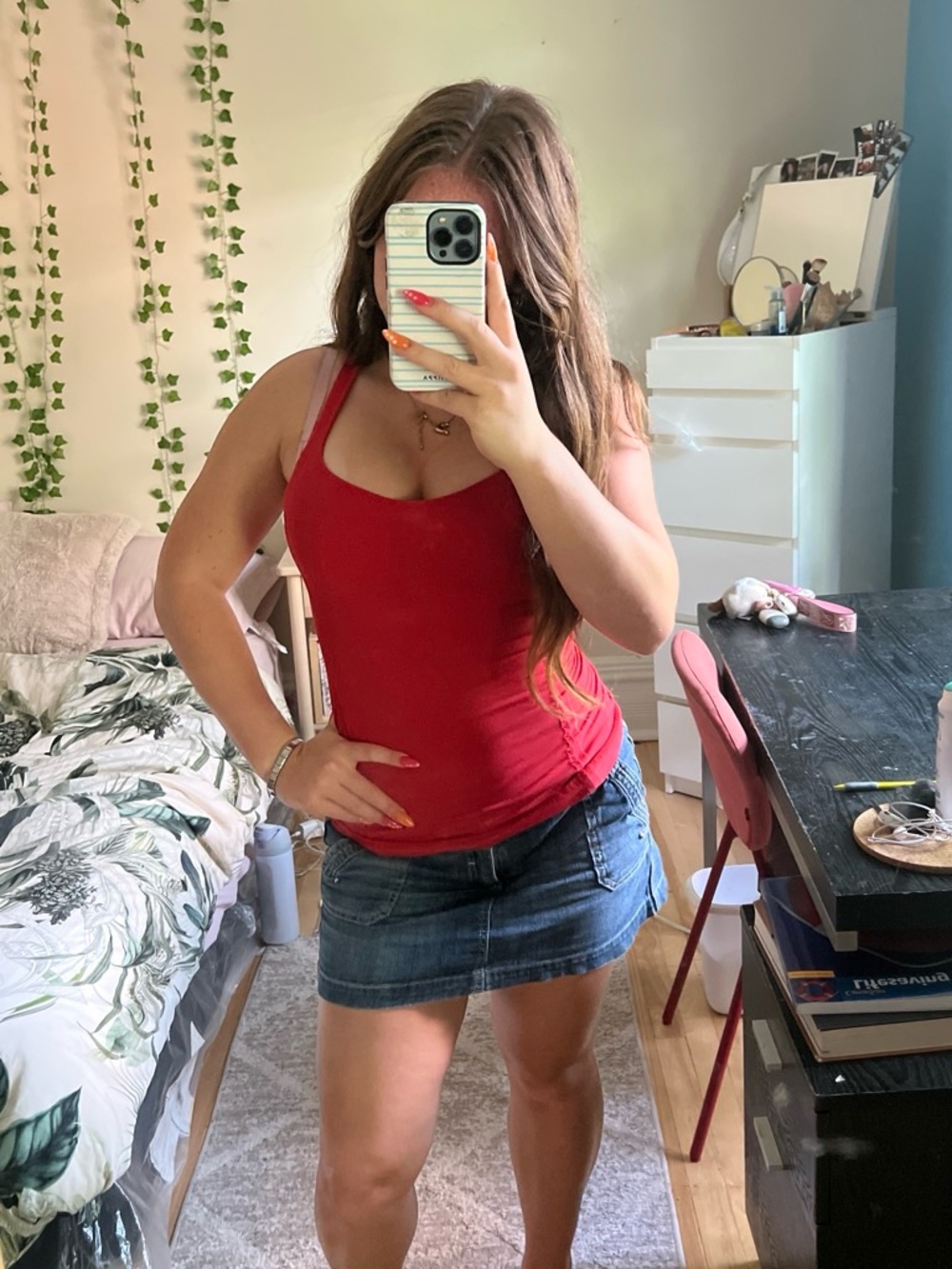 lululemon athletica Red Scoop Tank Top
